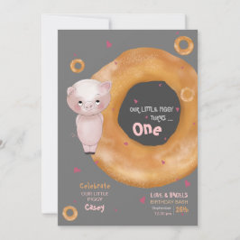 "VÅR LILLA PIGGY" | Kärlek & Bagels Inbjudningar