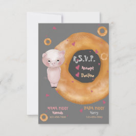 "VÅR LILLA PIGGY" | Kärlek & Bagels OSA Kort