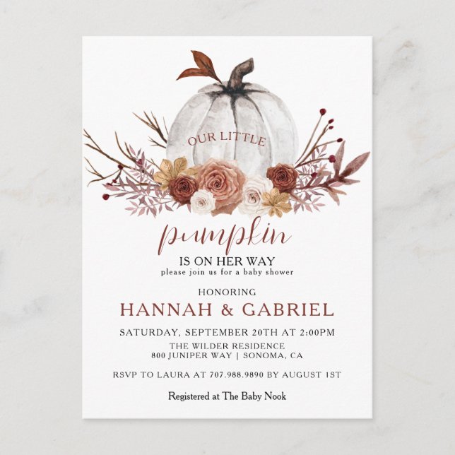 Vår lilla pipa på babyvykortet vykort (Framsida)