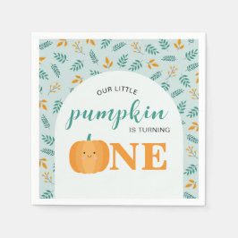 Vår lilla pipa turas om en första födelsedag pappersservett