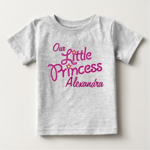 Vår lilla princess rosa-grafik t-shirt