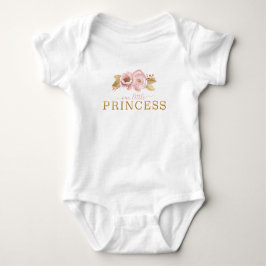 Vår lilla prinsessa Babyflicka Bodysuit Rosé Pink T Shirt
