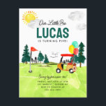 Vår lilla Pro Swing Par Kids Golf Birthday Vykort<br><div class="desc">Vår lilla Pro Swing Par Kids Golf Birthday</div>