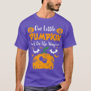 Vår lilla Pumpkin är på vägen Halloween Pregnan T Shirt