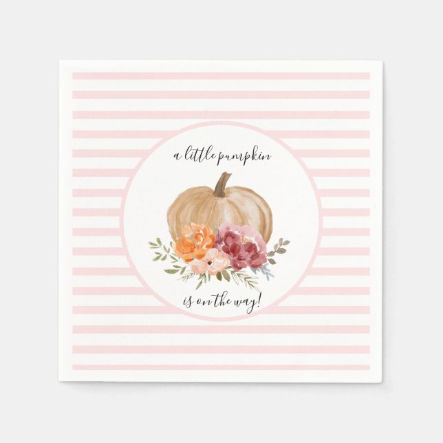  vår lilla Pumpkin är på vägen Napkins Pappersservett (Framsidan)