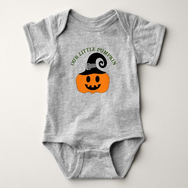 Vår lilla Pumpkin Baby Jersey Bodykostym T Shirt (Framsida)