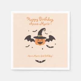 Vår lilla Pumpkin blir en födelsedag Pappersservett