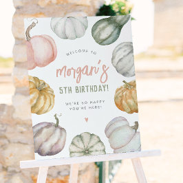 Vår lilla Pumpkin Cute Boho-Födelsedagsfest Poster