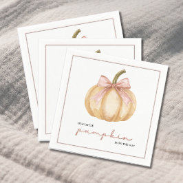 Vår lilla Pumpkin på Way Fall Baby Shower Pappersservett