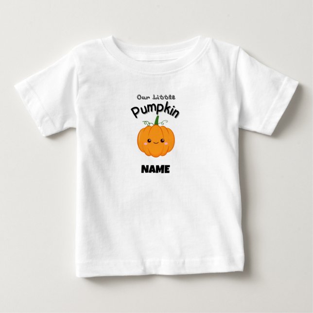 Vår lilla Pumpkin-personlig halloween-toppgåva T Shirt (Framsida)