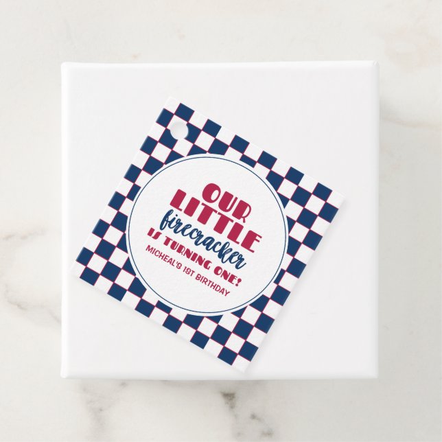 Vår lilla rackare blir en födelsedag gåvor etiketter (På plats)