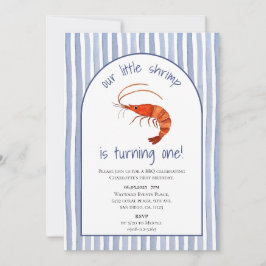 Vår lilla räka är att vrida en vattenfärg inbjudningar