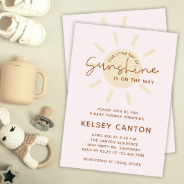 Vår lilla Ray från Sunshine Boho Baby Shower Inbjudningar