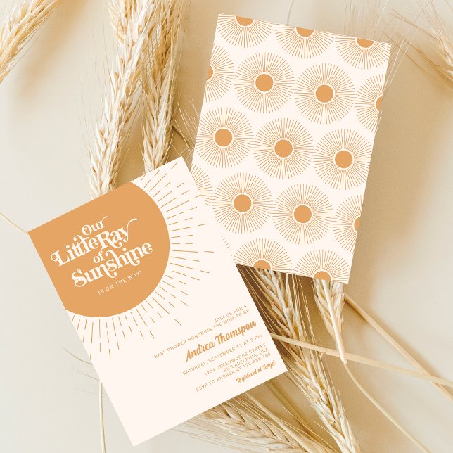 Vår lilla Ray från Sunshine Boho Baby Shower Inbjudningar (Skapare uppladdad)