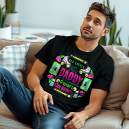 vår lilla Retro Neon 80-Födelsedagsfest T Shirt