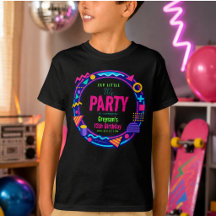 vår lilla Retro Neon 80-tals Födelsedagsfest