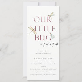 Vår lilla Rosa i Kryp Dragonfly vid vilken ålder s Inbjudningar