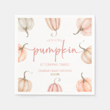 Vår lilla Rosa White Fall Födelsedagsfest