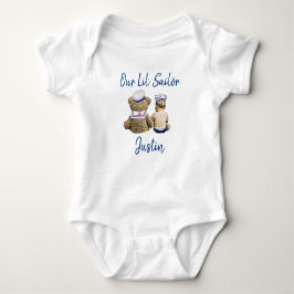 Vår lilla sjöman Personlig babypojke T Shirt