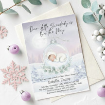 Vår lilla snöbaby är på väg Vinter Babyshower