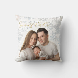 Vår lilla snöflinga Baby Photo Pillow Kudde