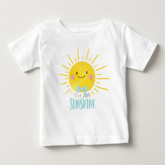 Vår lilla soldushine Blue Boy Baby Summer T-Shirt (Framsida)