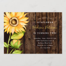 Vår lilla solrosliknande Gult Födelsedagsfest