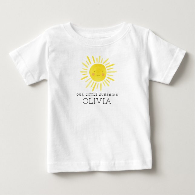 Vår lilla solskenFödelsedagsfest T Shirt (Framsida)