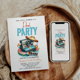 Vår lilla sommar är bassäng party andra årsdagen inbjudningar