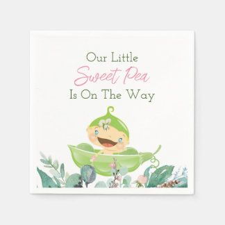 Vår lilla söta Pea Party Napkins Pappersservett