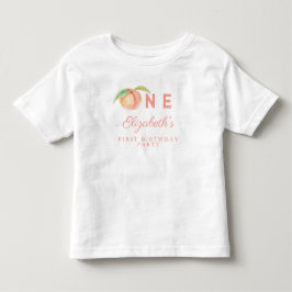 Vår lilla sötpeach är en Baby första födelsedag T Shirt