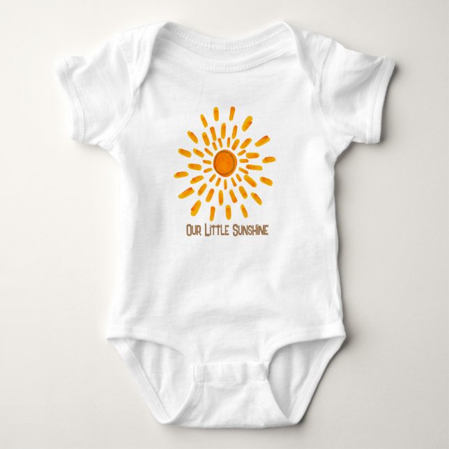 Vår lilla Sunshine Baby Body Suite T Shirt (Framsida)
