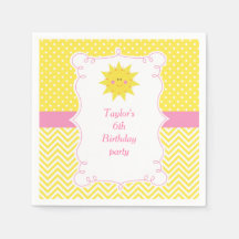 Vår lilla Sunshine Birthday-Tack