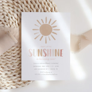 Vår lilla Sunshine Girl-Födelsedagsfest Inbjudningar