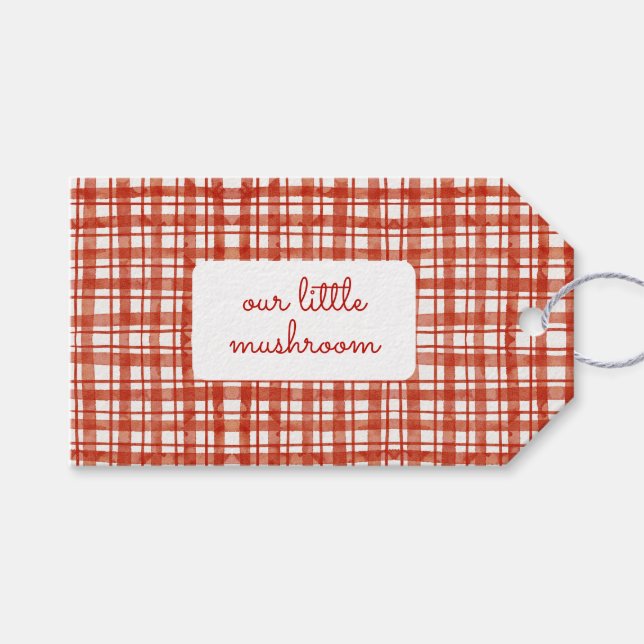 Vår lilla svampstuga, Tack för babykläder Presentetikett (Framsidan (Horisontell))