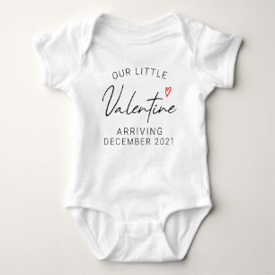 Vår lilla Valentine Baby-kungörelse T Shirt