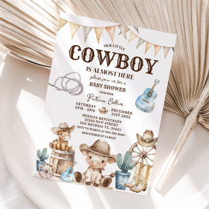 Vår lilla Vilda western Baby Shower Inbjudningar