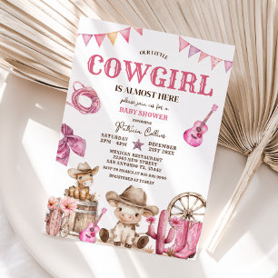 Vår lilla Vilda western Baby Shower Inbjudningar
