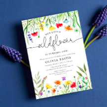 Vår lilla vildblomma flicka 1:a födelsedag party