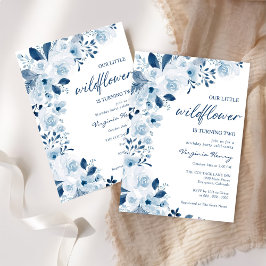 Vår lilla Wildblomma Flicka 2:a födelsedagen Party Inbjudningar