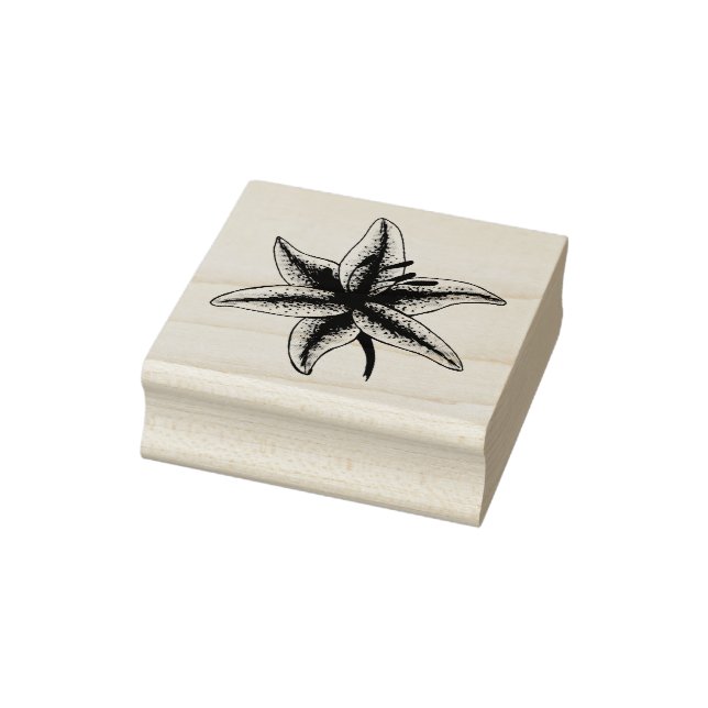 Vår Lily Blommigt Lilies Flowers Påsk Blommar Stämpel (Stämpel)