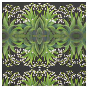 Vår Lily of the Valley Flowers Fabric Tyg