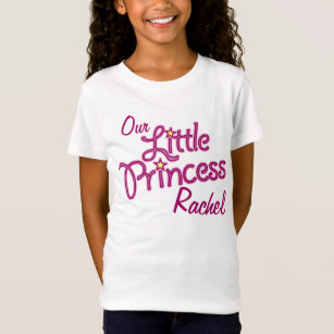 Vår lite Princess namngav flickaringert-skjorta Tee Shirt