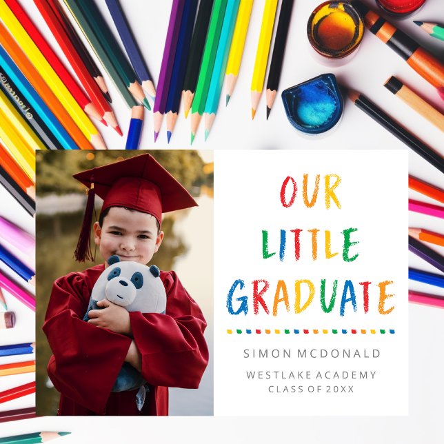 VÅR LITE STUDENT | PHOTO GRAD PARTY-INBJUDAN INBJUDNINGAR (Skapare uppladdad)