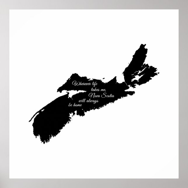 Var livet än är - Nova Scotia kommer alltid att va Poster (Framsidan)