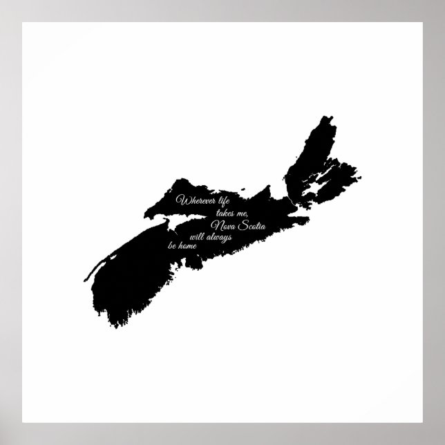 Var livet än är - Nova Scotia kommer alltid att va Poster (Framsidan)