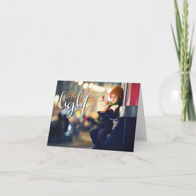 Var ljus med Lantern Kort (Framsida)