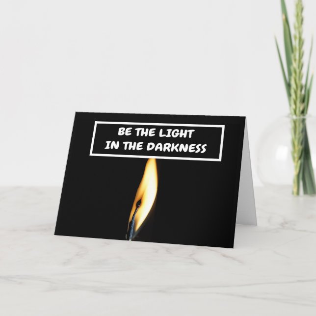 Var ljuset i mörkret. kort (Framsida)