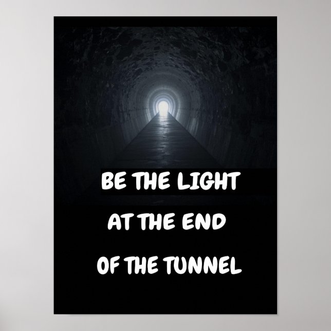 Var ljuset i tunnelns slut. poster (Framsidan)