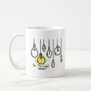Var ljusmatthew 5:14 Bible Verse Christian Kaffemugg